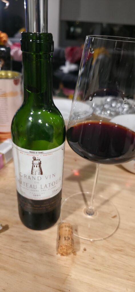 1991 Château Latour from a half bottle
