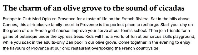 'Our two boys were excited about all the activities on offer' Mr Bennion told the court