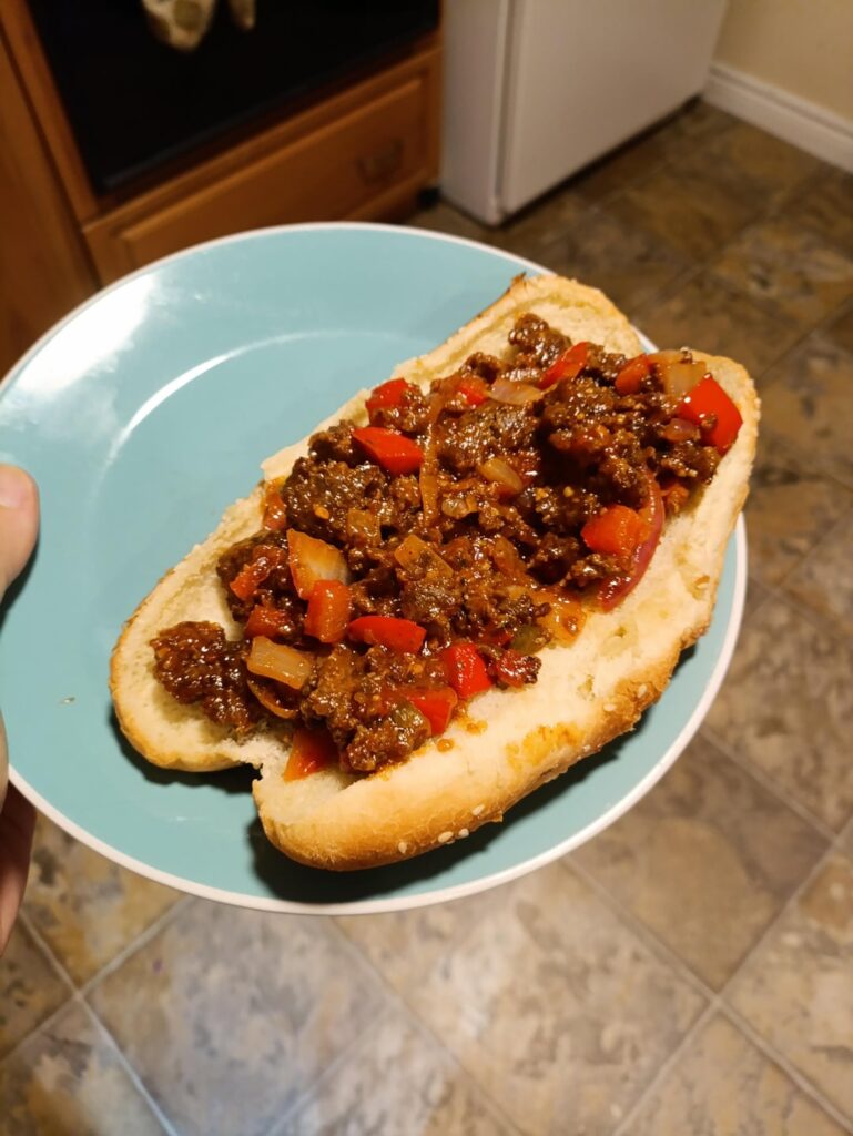 Homemade sloppy joes tonight.