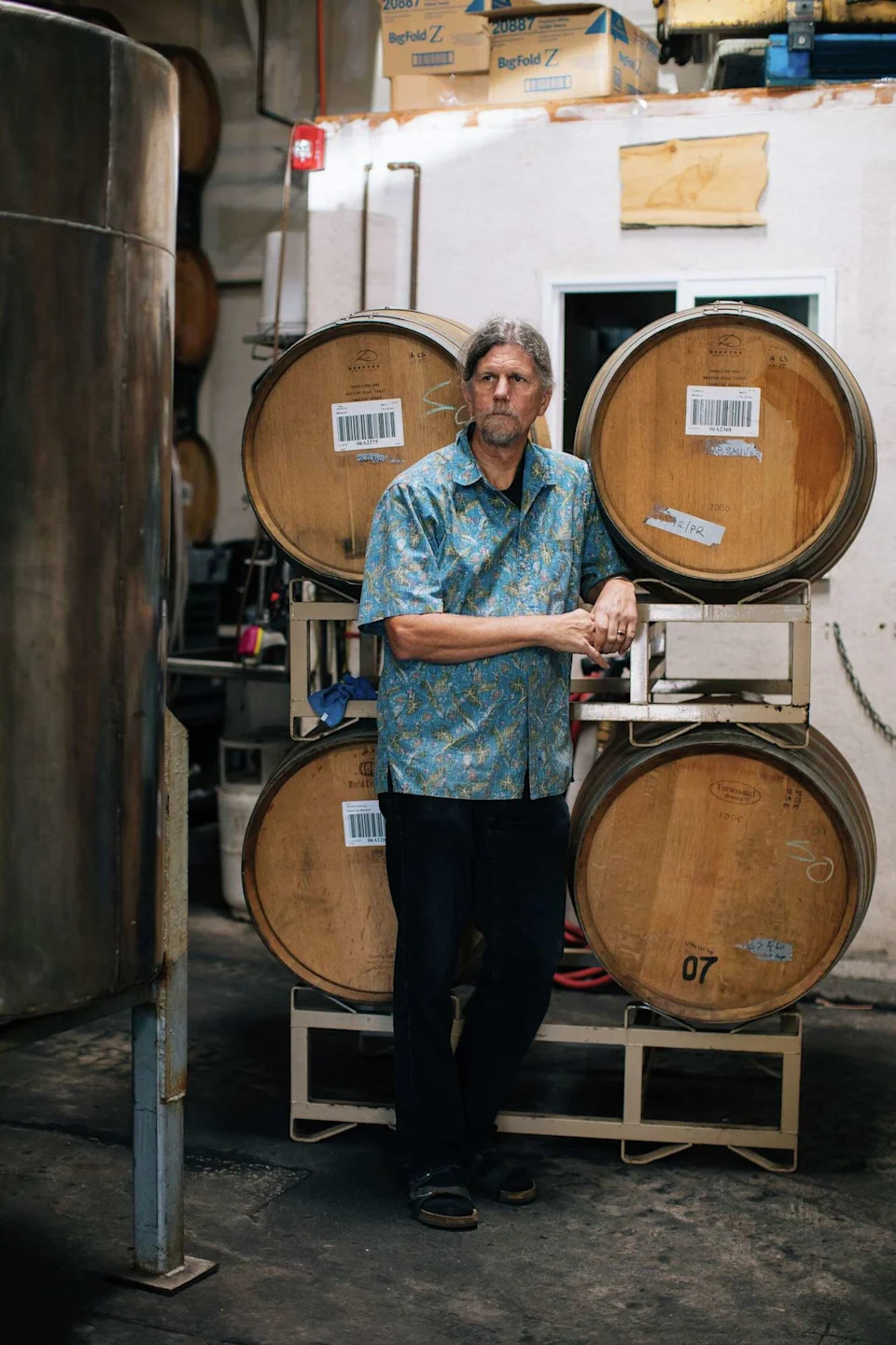 Jeff Emery, owner of Santa Cruz Mountain Vineyard, in 2017. (Mason Trinca/For the S.F. Chronicle)