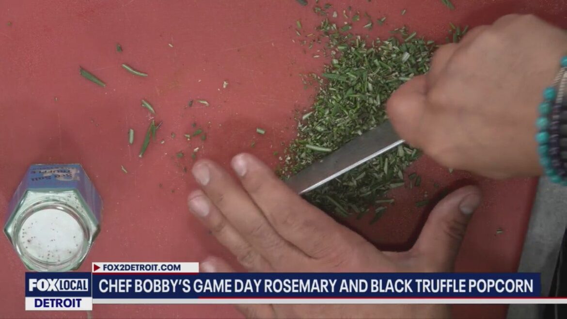 Chef Bobby’s Game Day Rosemary and Black Truffle Popcorn Chef Bobby’s Game Day Rosemary and Black Truffle Popcorn