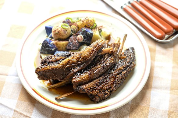 Meredith Dairy goat ribs.