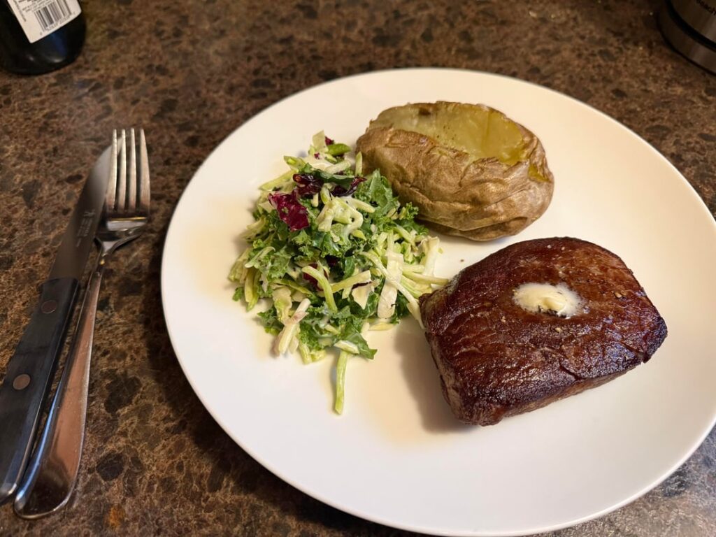 First steak since the divorce