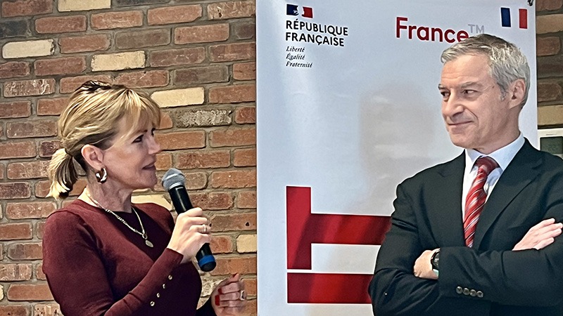 Christelle Chassagne, Nouvelle-Aquitaine Regional Tourism Board President, Consul General of France in Toronto Bertrand Pous