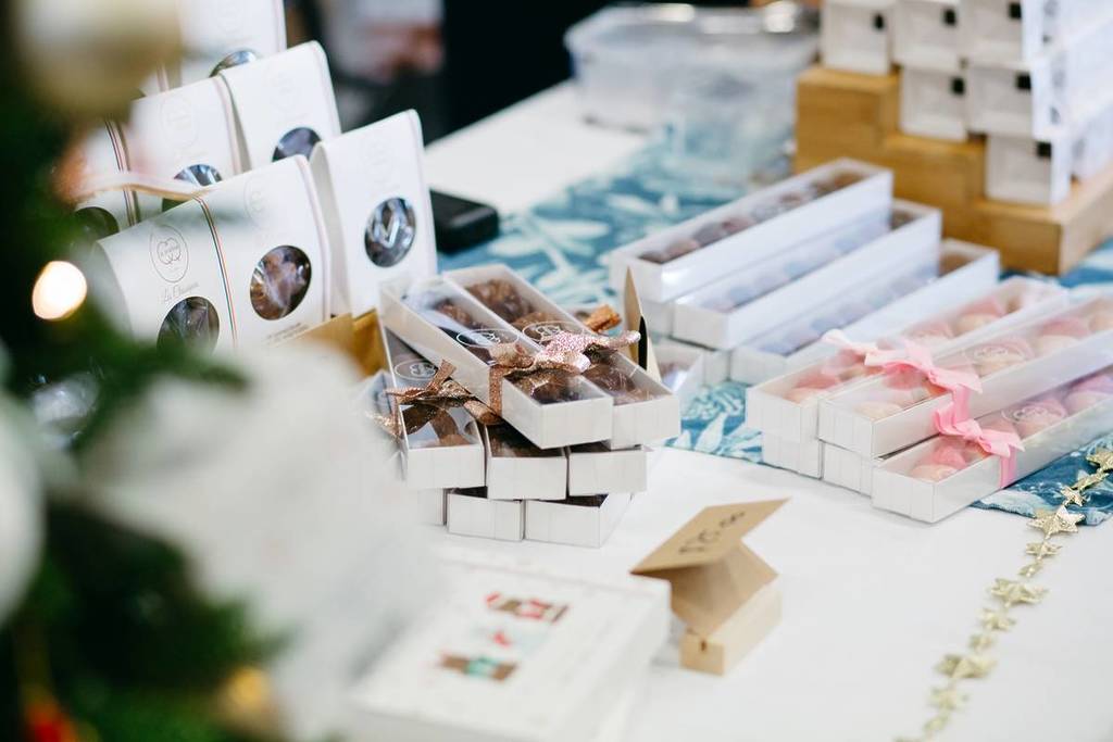 boxes of chocolates at Alliance Francaise Christmas Market