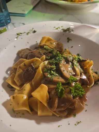 Authentic Italian pasta dish served at Café Med in Eugene Oregon