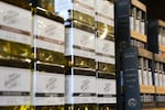Olive oil for sale at Durant Vineyard, Dundee, Oct. 29 2025