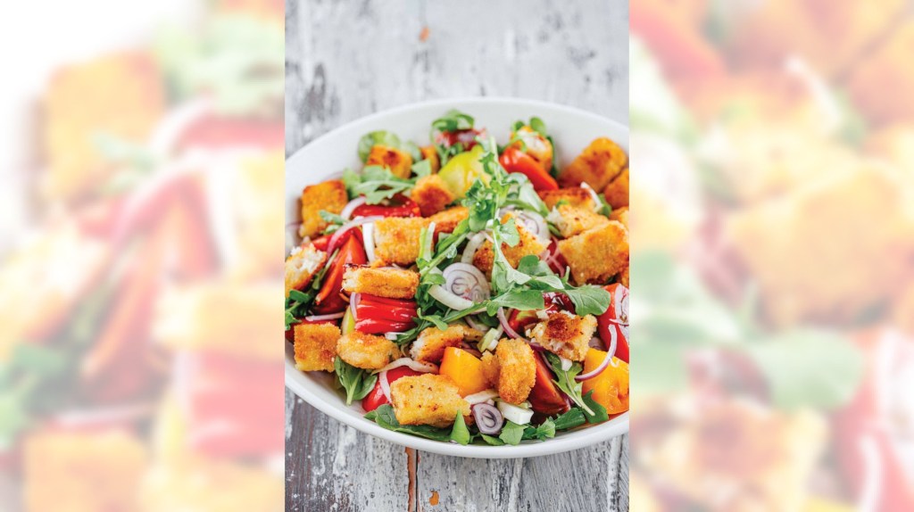 A recipe for Fish Stick Panzanella from ‘The Blue Food Cookbook’ elevates a frozen staple A recipe for Fish Stick Panzanella from ‘The Blue Food Cookbook’ elevates a frozen staple