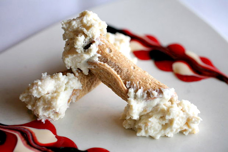 Amazing cannoli from Bruno's Ristorante