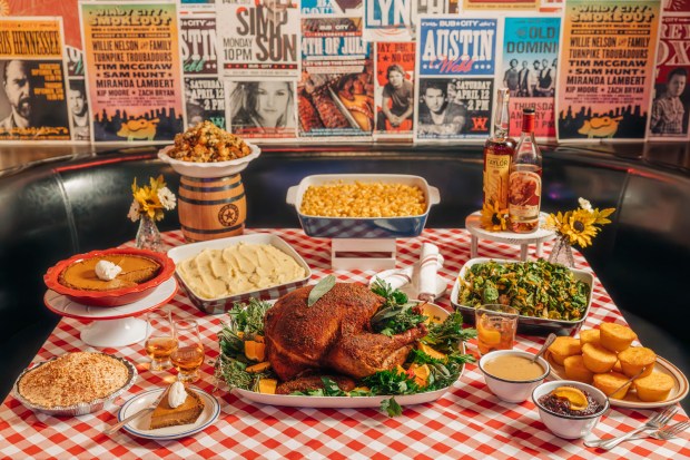 Bub City's Thanksgiving to-go meal. (Lindsay Eberly x Eberly Film Lab)