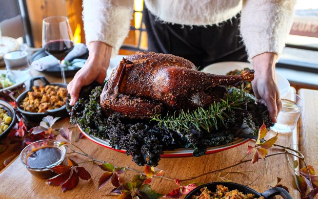 Thanksgiving from Q-BBQ. (Ryan Beshel)