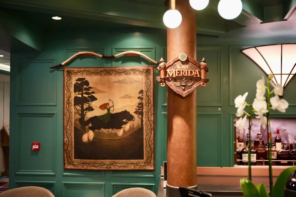 disney destiny menus, cafe merida