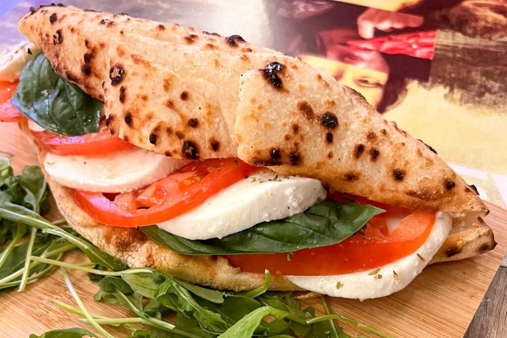 Caprese Panino at Crash Pub in Palermo