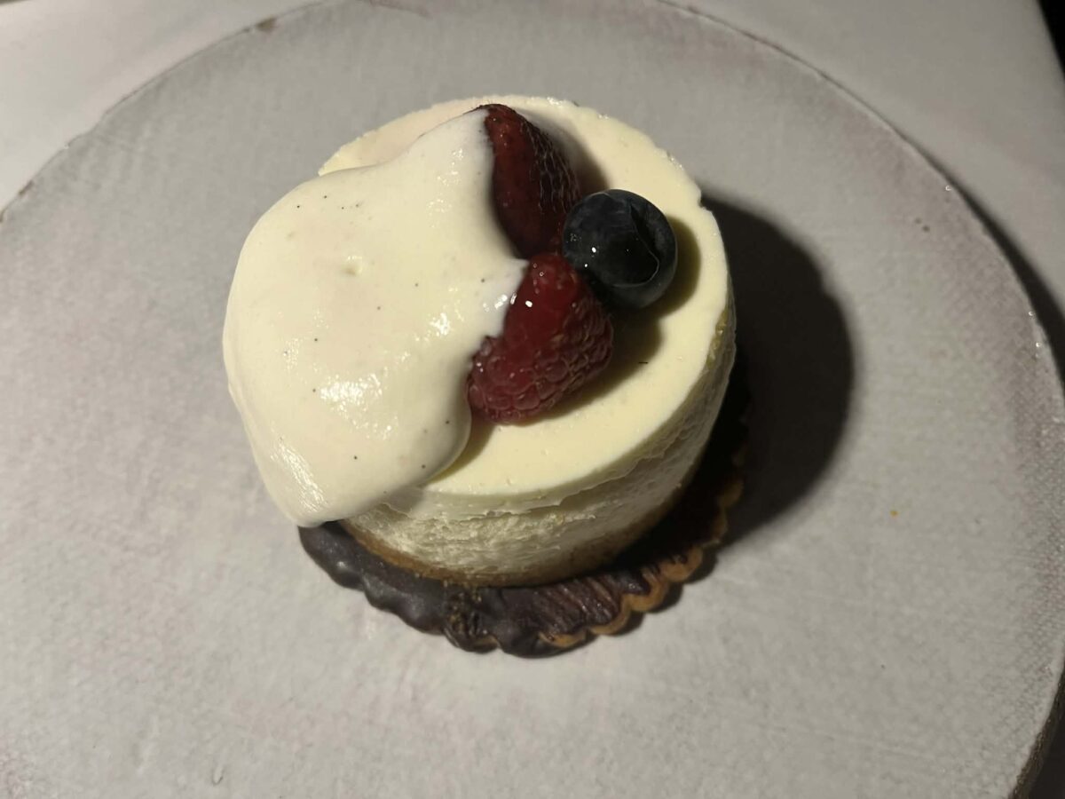 Cheesecake at Barrotta Supper Club