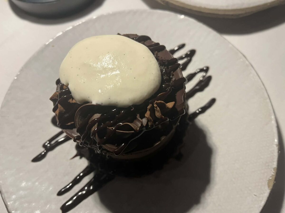 Chocolate Cake at Barrotta Supper Club