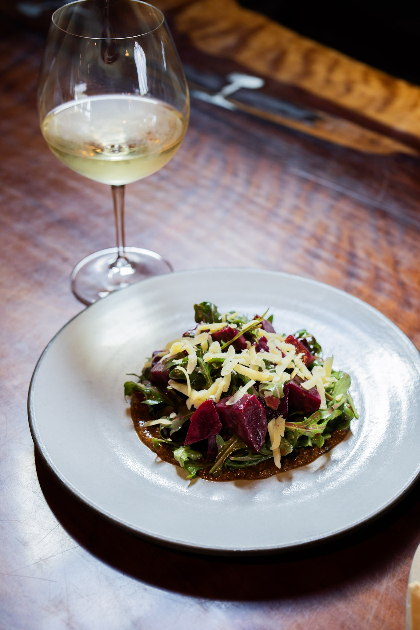 Roasted beet salad from Coast Kitchen at Timber Cove in Jenner. (Timber Cove Resort)