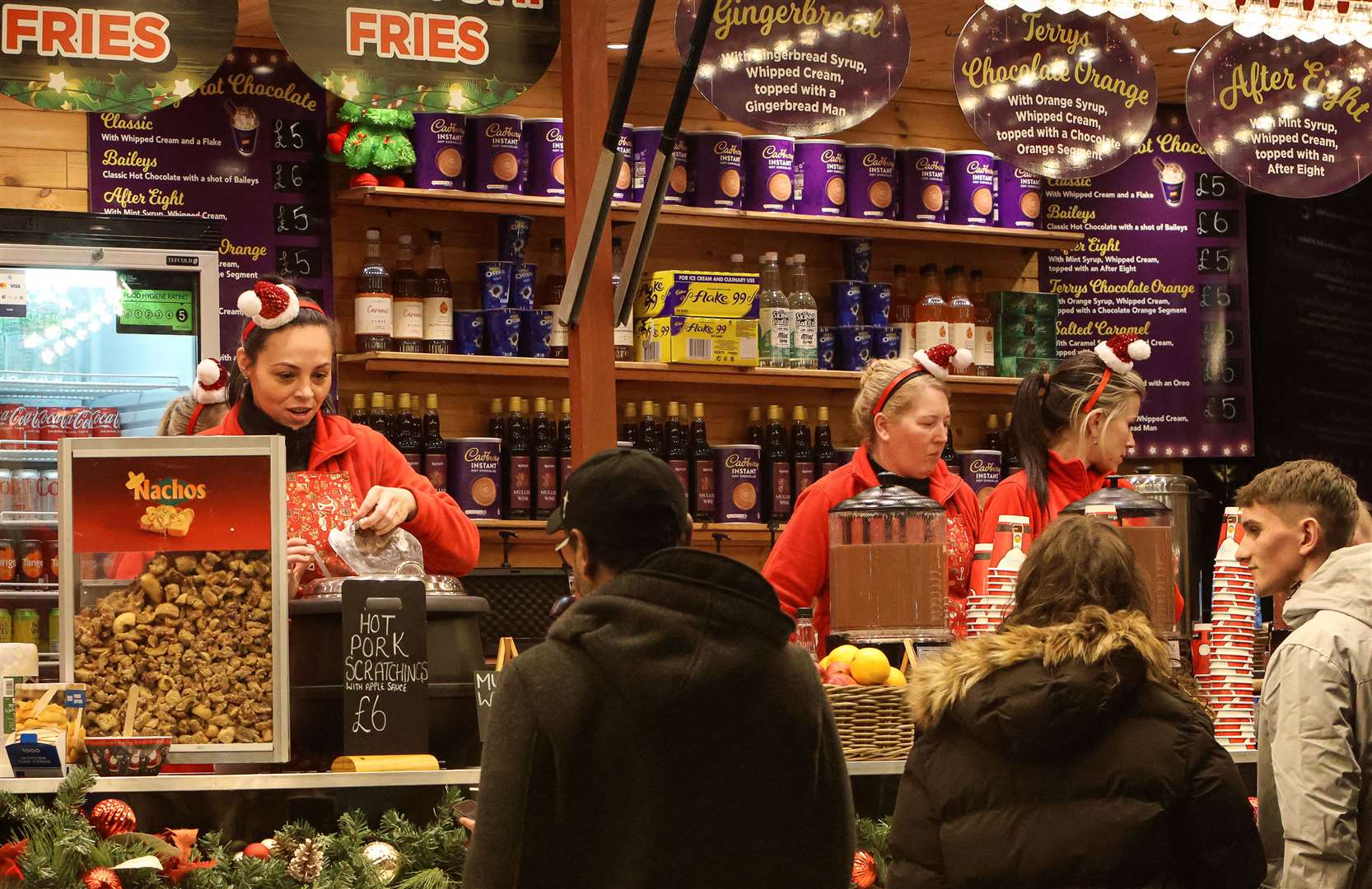 The event boasts hundreds of stalls selling everything from handmade gifts to festive food and drink. Picture: Rachel Evans