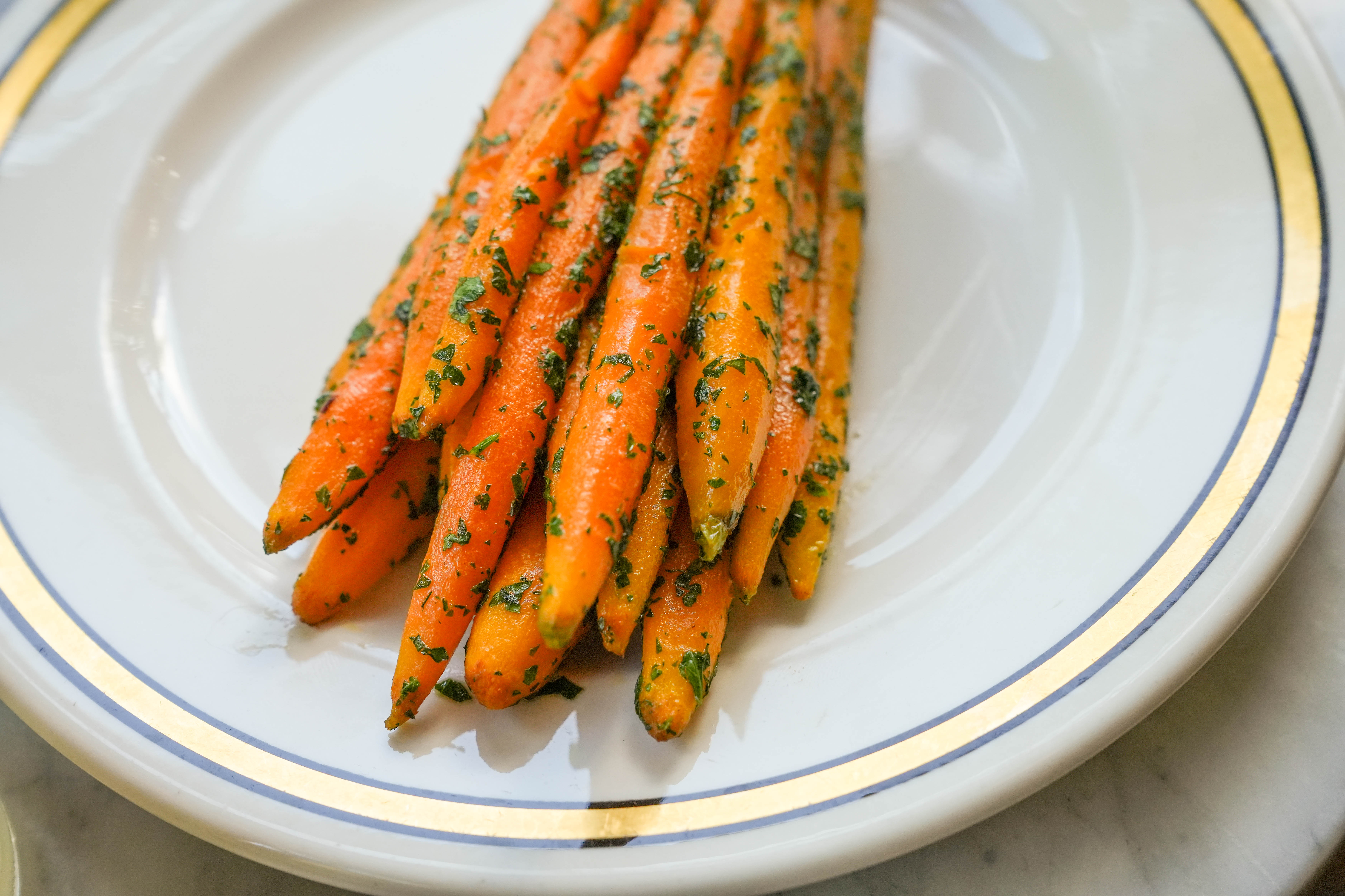 Vichy carrots are served at Southeast Portland French bistro, L'Echelle, on Wednesday, August 13, 2025.