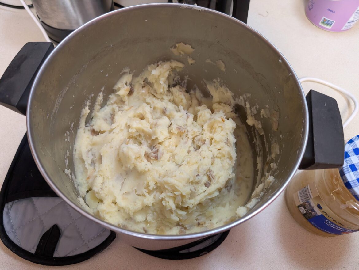 Whenever I make mashed potatoes I add a shit ton of sauteed onions
