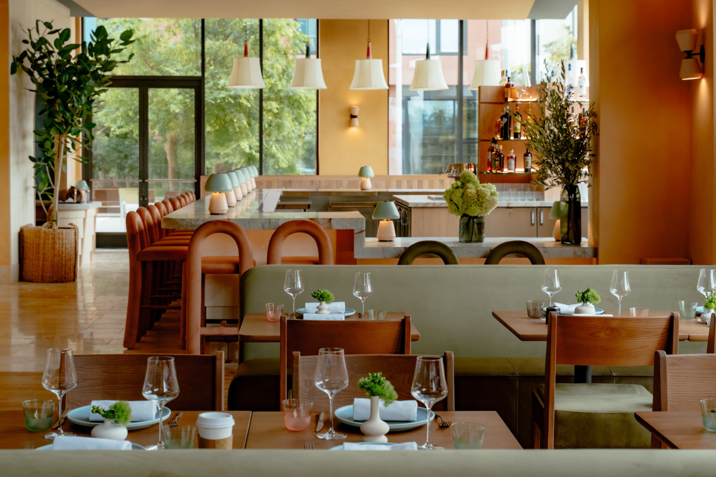 The interior of Via Aurelia in San Francisco.