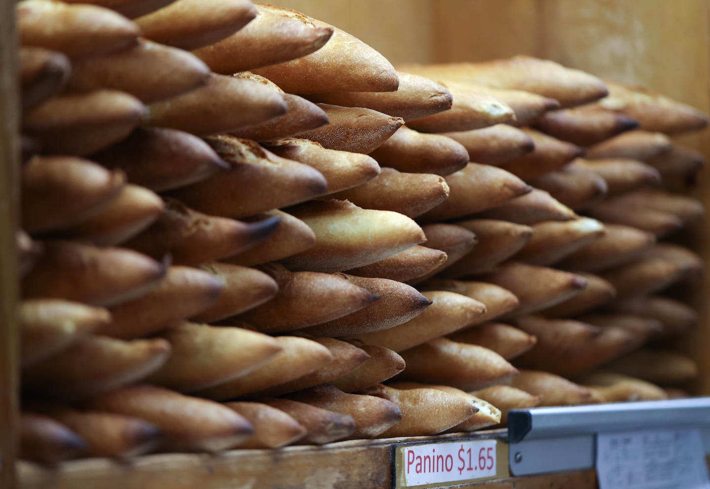 Freshed bread at Tutto Italiano in Hyde Park.