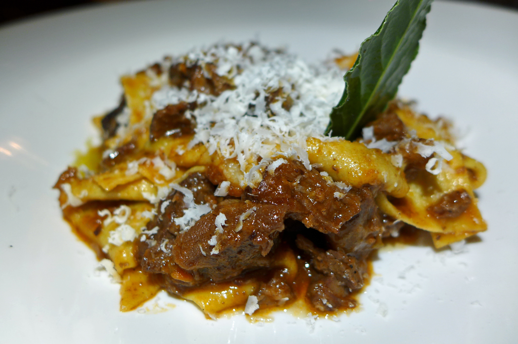 Maccheroni with wild boar at Fiaschetteria Pistoia
