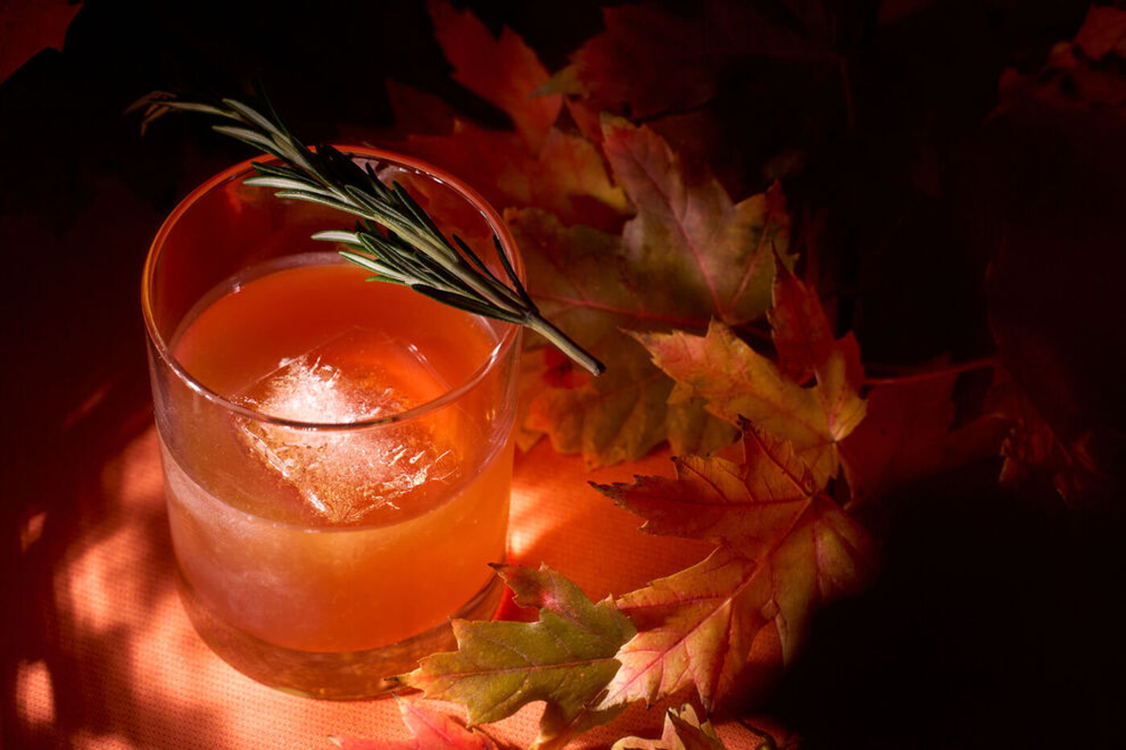 Classic gets cozy, as muddled figs and rosemary bring holiday warmth to every sip