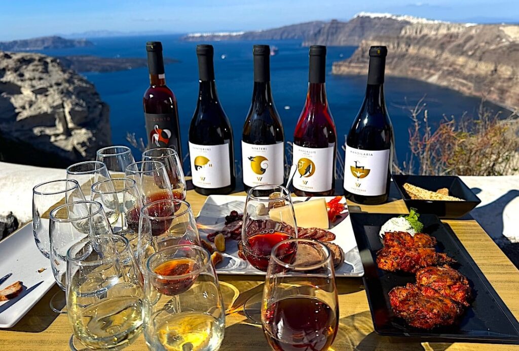 Greek wine_Santorini wine_Tasting wine