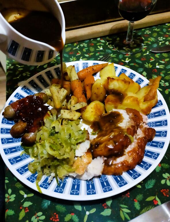 Côte At Home Christmas dinner plated up 