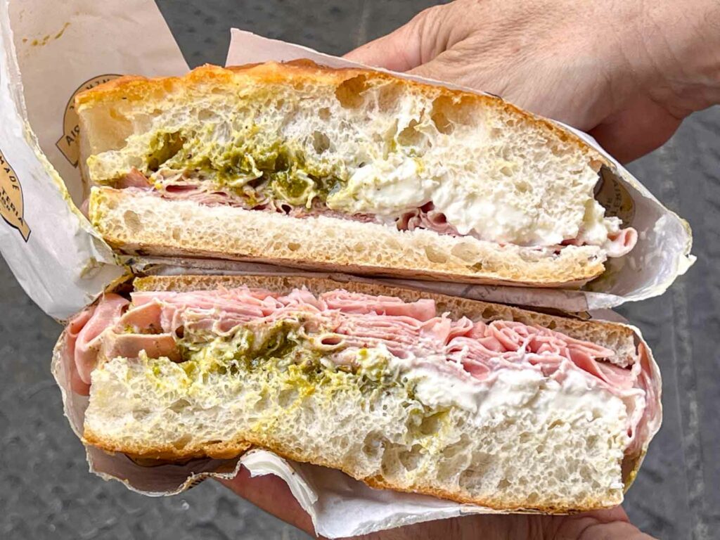 La Golosona Sandwich at Panetteria e Stuzzicheria in Florence