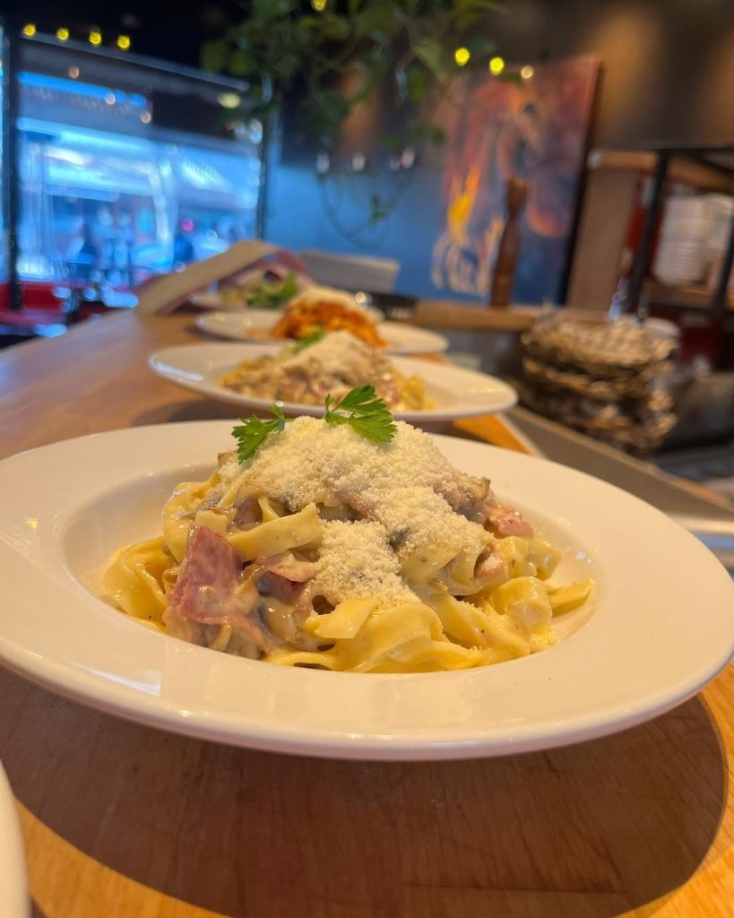 a bowl of pasta at La Gitana