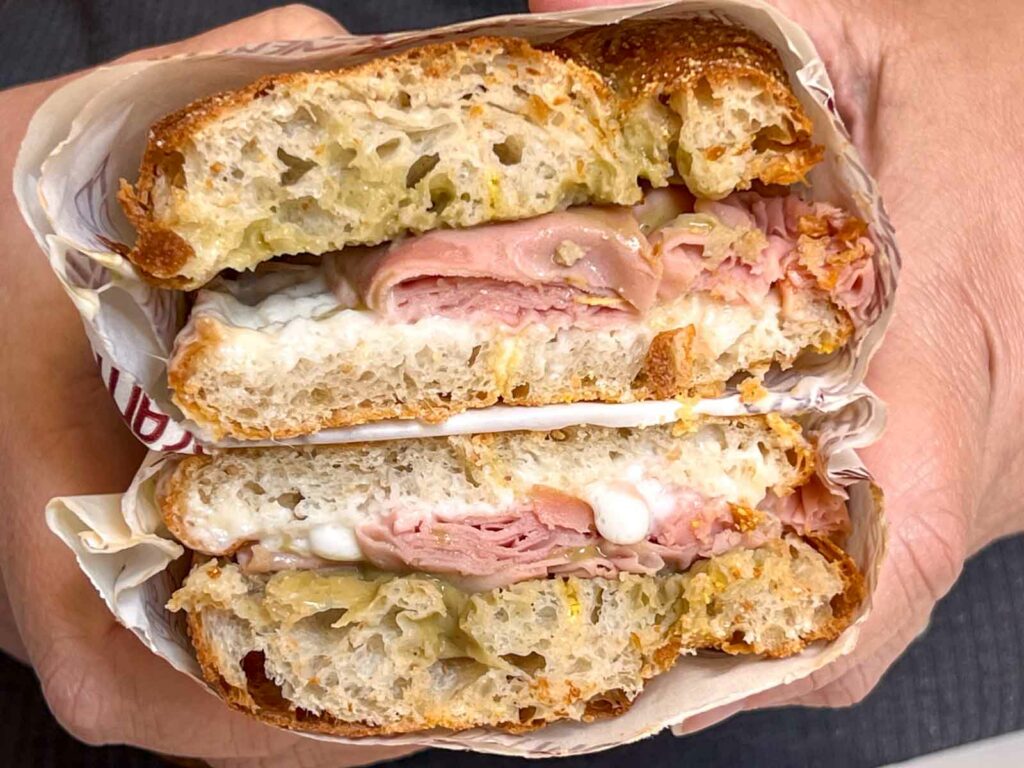 Mortadella Pinono at Focacceria dei Mercanti in Palermo