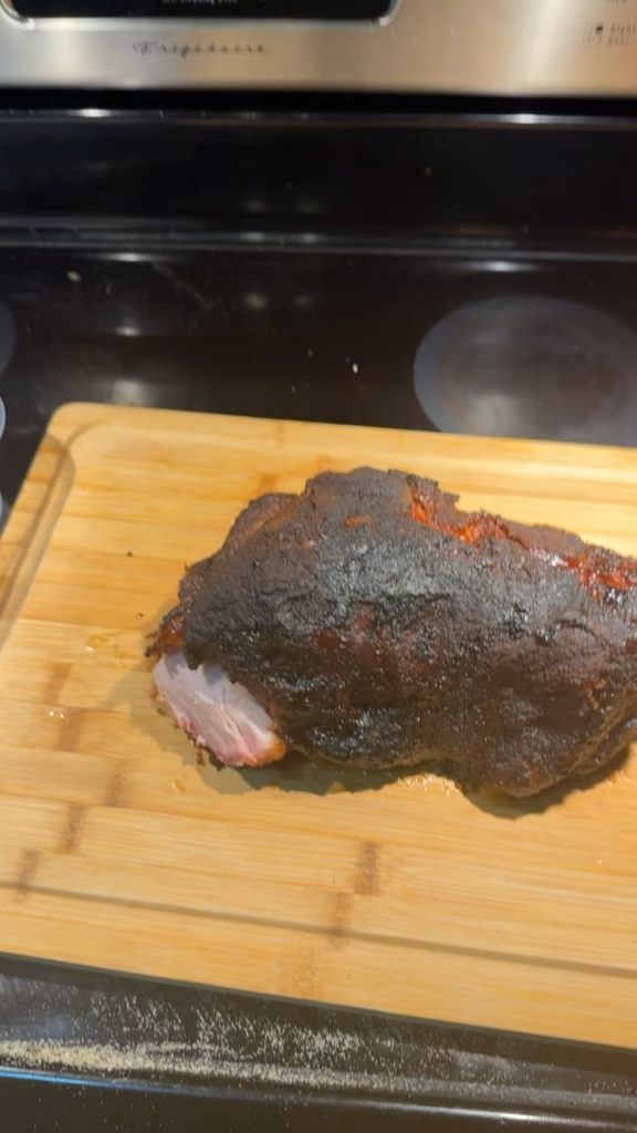 My small pork shoulder made the worst noise I’ve ever heard