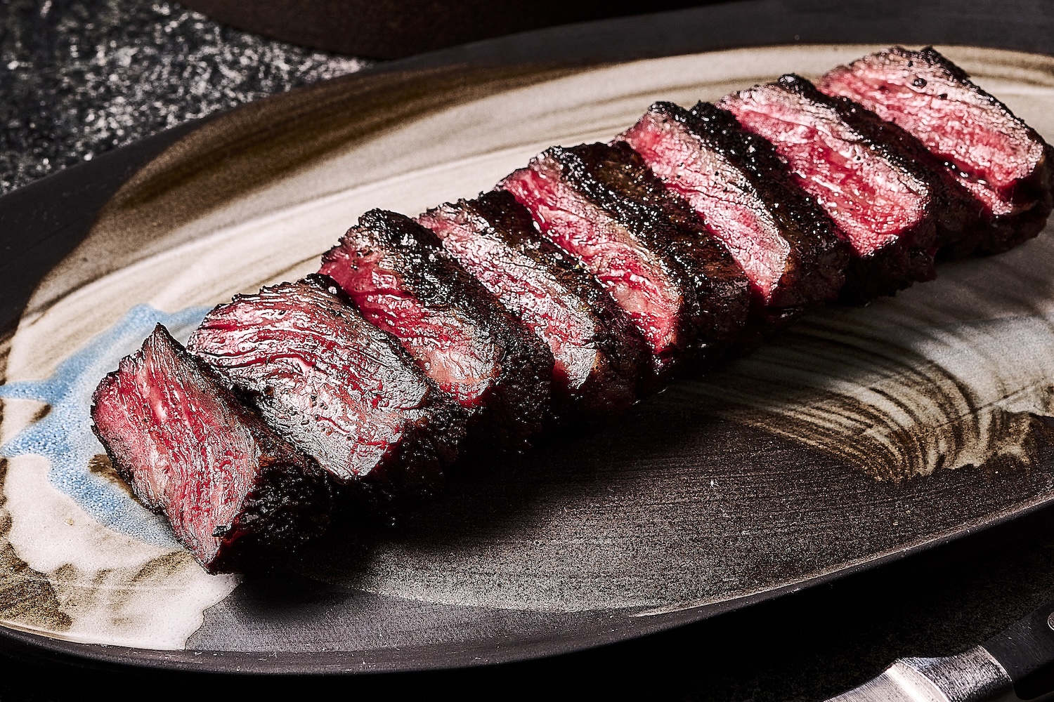 Plated wagyu from Niku