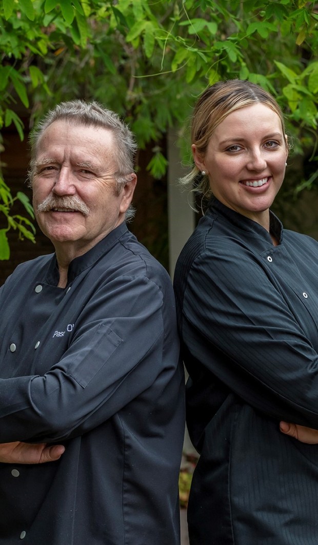 After a long illness, Pascal Olhats, left, has turned his...