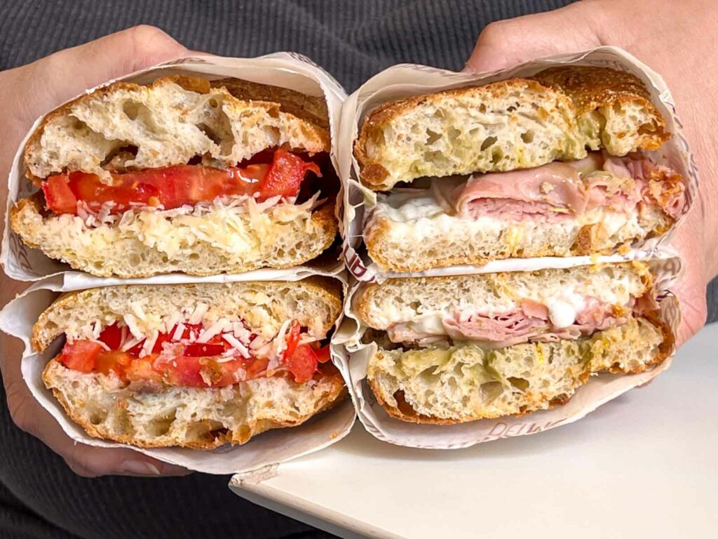 Panini at Focacceria dei Mercanti in Palermo