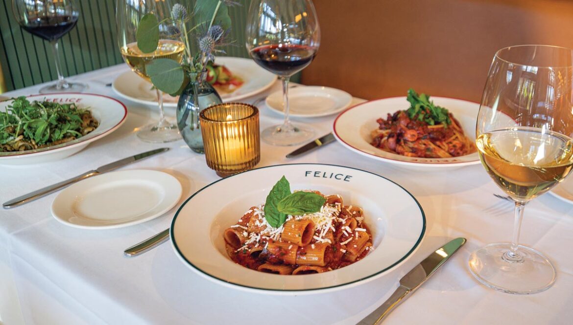 Pasta at Felice. Photo courtesy of Felice West Palm