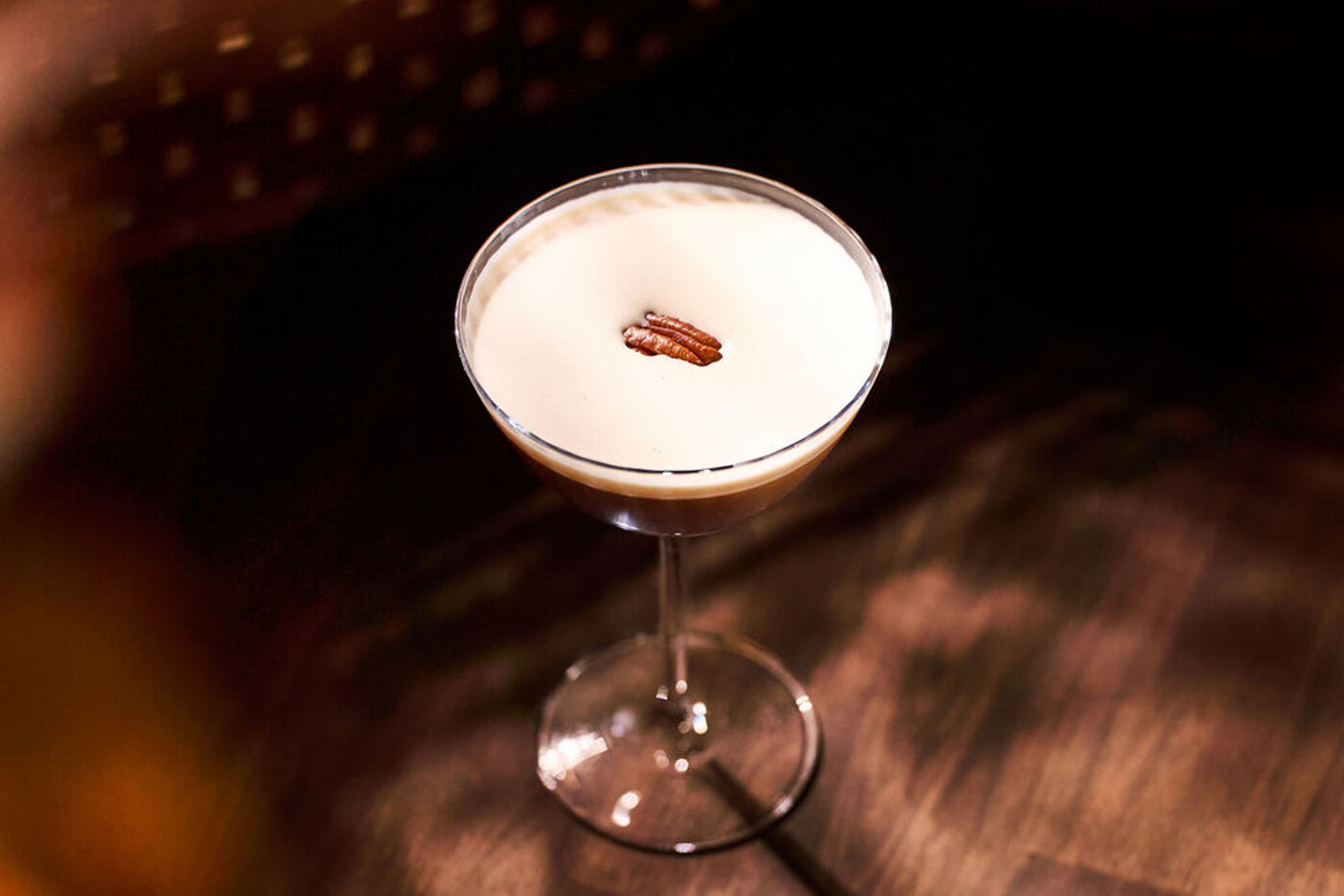 Dessert in a glass: pecan pie and after-dinner coffee, shaken up for the season