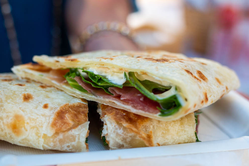 Piadina at Al Meni in Rimini