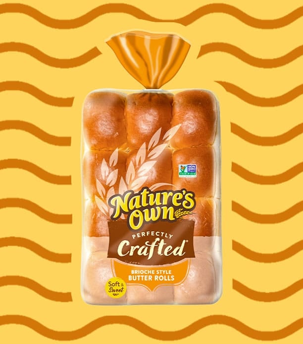 Nature’s Own Perfectly Crafted Brioche Butter Rolls