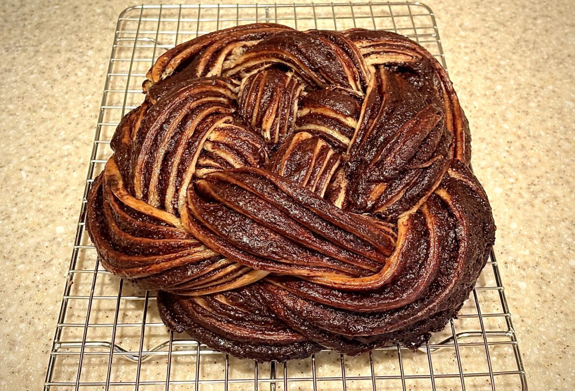 Felt like baking this morning, so I made my first chocolate babka.