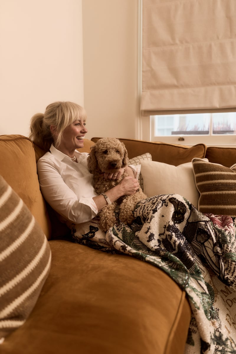 Clodagh wears earrings by Theo Fennell, shirt by Boden and skirt by Alice + Olivia, rings by Kiki McDonough