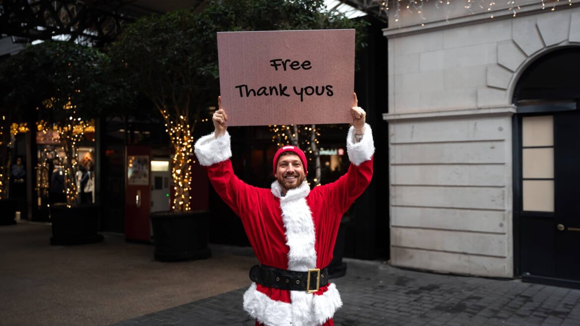 Sam Thompson in Santa Suit