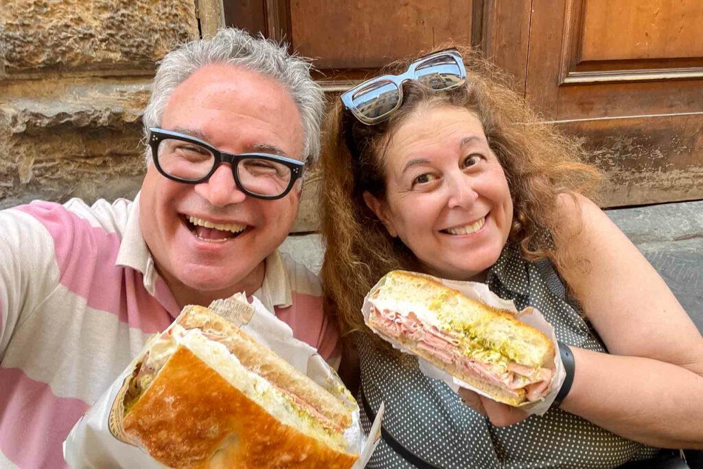 Sandwich Selfie at Panetteria e Stuzzicheria in Florence