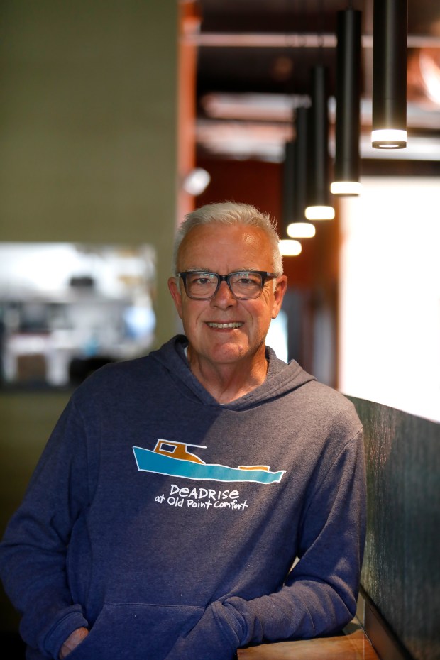 Gary McIntyre, owner of Culaccino Italian Restaurant, in Hampton on Wednesday, Nov. 12, 2025. (Stephen M. Katz / The Virginian-Pilot)