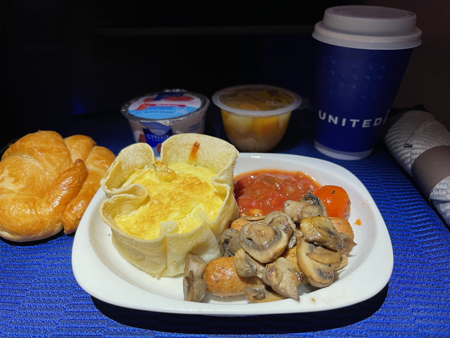 a plate of food on a table