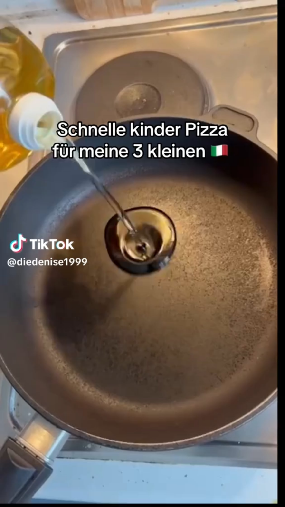 "a quick pizza for the kids" - poor little guys