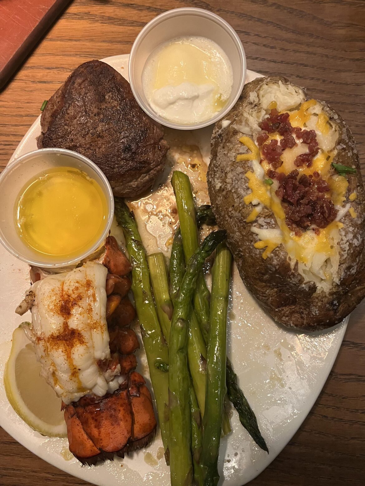 [i ate] filet mignon & lobster tail 🤌