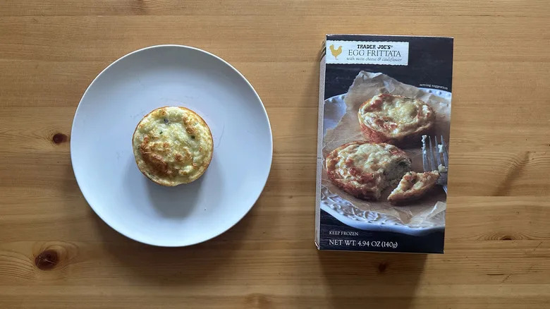 Trader Joe's Egg Frittata on white plate