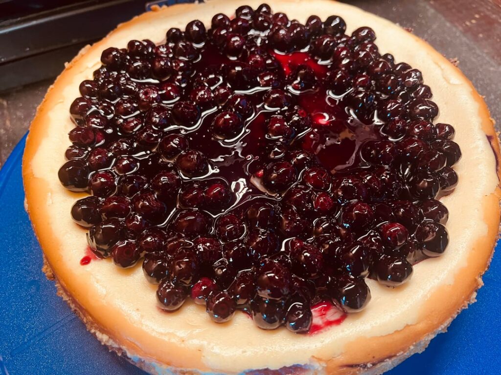 [Homemade] Blueberry 🫐 Cheesecake